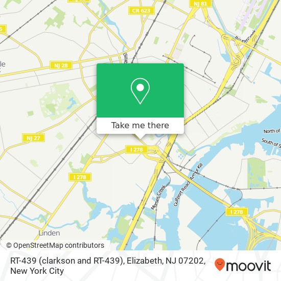 RT-439 (clarkson and RT-439), Elizabeth, NJ 07202 map