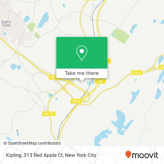 Kipling, 313 Red Apple Ct map