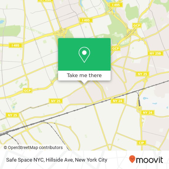 Safe Space NYC, Hillside Ave map