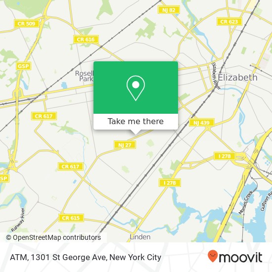 ATM, 1301 St George Ave map