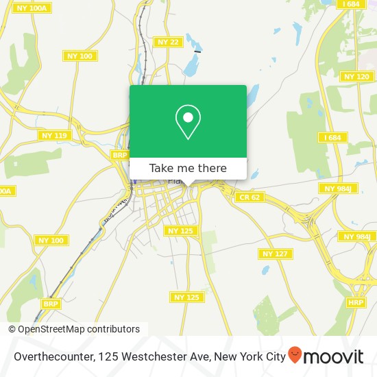 Overthecounter, 125 Westchester Ave map