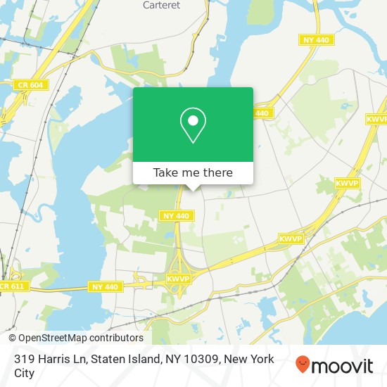 319 Harris Ln, Staten Island, NY 10309 map