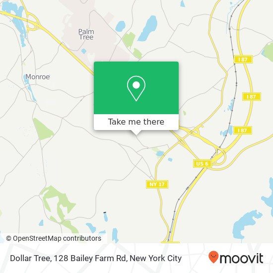 Mapa de Dollar Tree, 128 Bailey Farm Rd