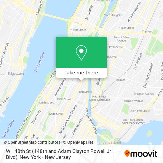 W 148th St (148th and Adam Clayton Powell Jr Blvd) map