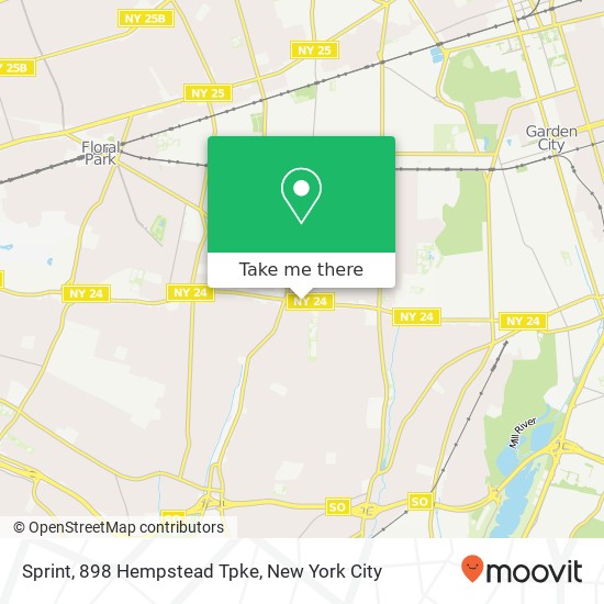 Mapa de Sprint, 898 Hempstead Tpke