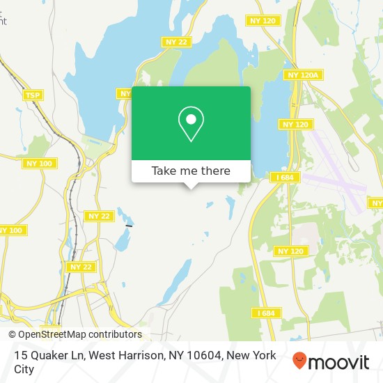Mapa de 15 Quaker Ln, West Harrison, NY 10604