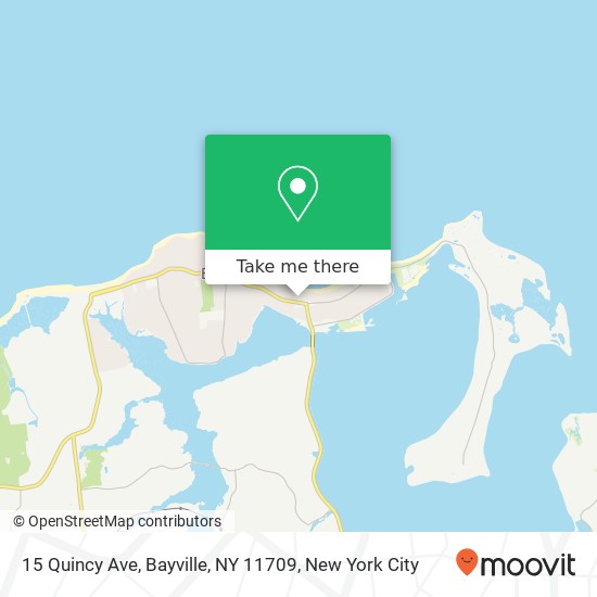 Mapa de 15 Quincy Ave, Bayville, NY 11709