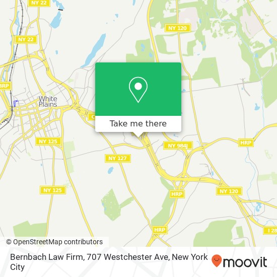 Mapa de Bernbach Law Firm, 707 Westchester Ave