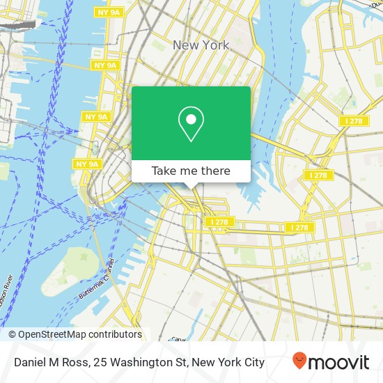 Mapa de Daniel M Ross, 25 Washington St