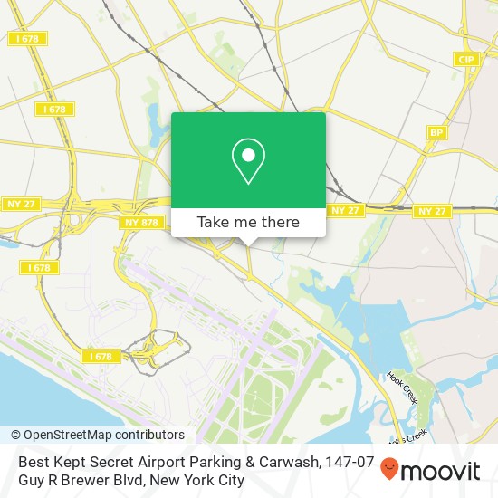 Mapa de Best Kept Secret Airport Parking & Carwash, 147-07 Guy R Brewer Blvd