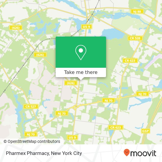 Pharmex Pharmacy map