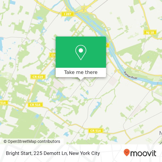 Mapa de Bright Start, 225 Demott Ln