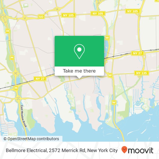 Mapa de Bellmore Electrical, 2572 Merrick Rd