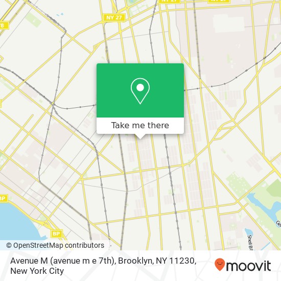 Avenue M (avenue m e 7th), Brooklyn, NY 11230 map