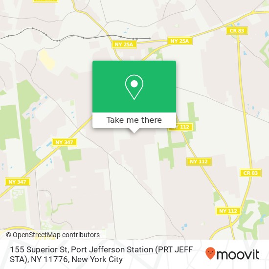 Mapa de 155 Superior St, Port Jefferson Station (PRT JEFF STA), NY 11776