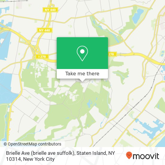 Mapa de Brielle Ave (brielle ave suffolk), Staten Island, NY 10314