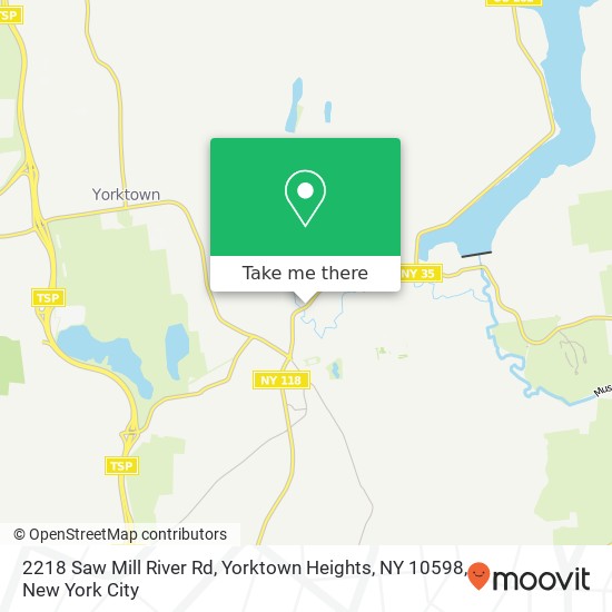 Mapa de 2218 Saw Mill River Rd, Yorktown Heights, NY 10598