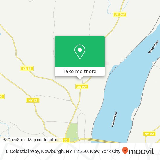 Mapa de 6 Celestial Way, Newburgh, NY 12550
