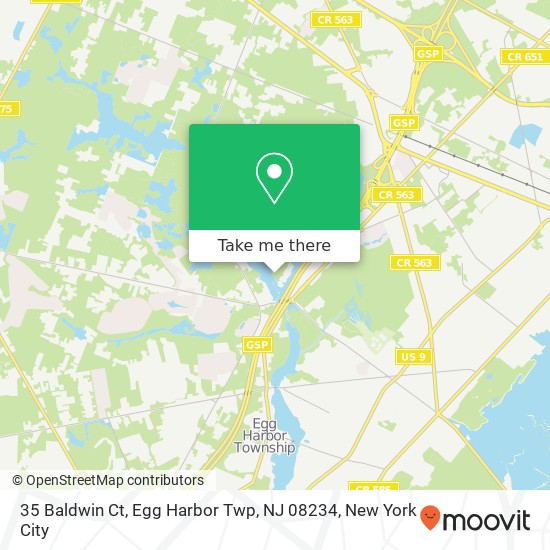 35 Baldwin Ct, Egg Harbor Twp, NJ 08234 map