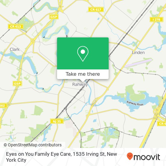 Eyes on You Family Eye Care, 1535 Irving St map
