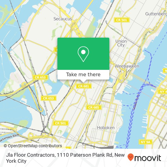 Jla Floor Contractors, 1110 Paterson Plank Rd map