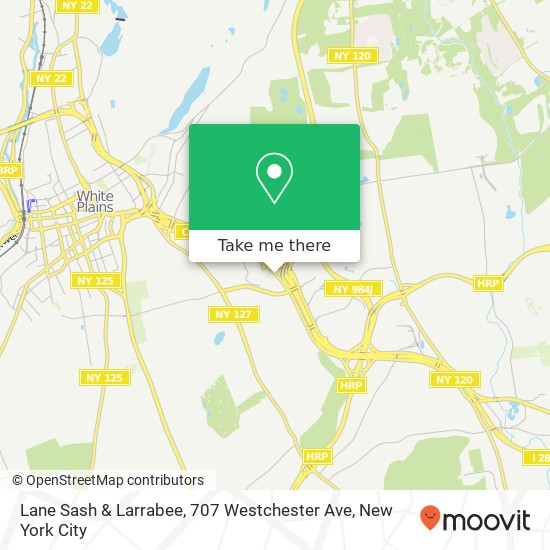 Mapa de Lane Sash & Larrabee, 707 Westchester Ave