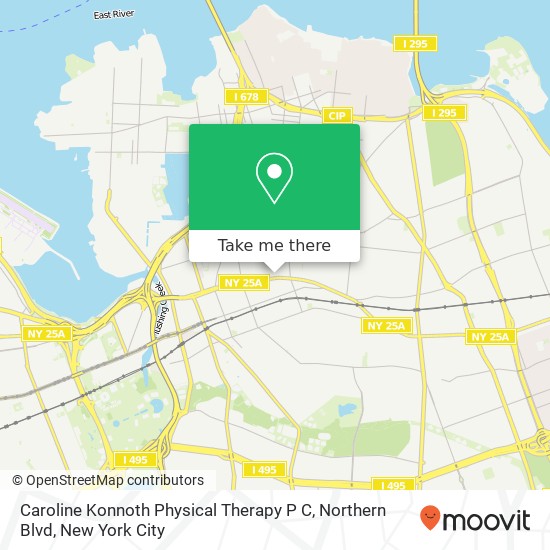 Mapa de Caroline Konnoth Physical Therapy P C, Northern Blvd