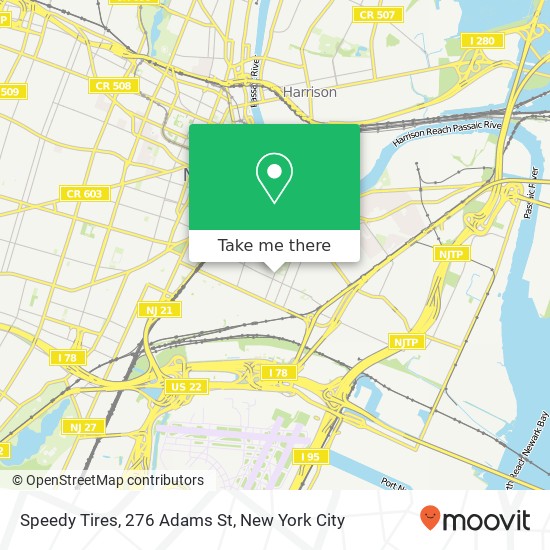 Mapa de Speedy Tires, 276 Adams St