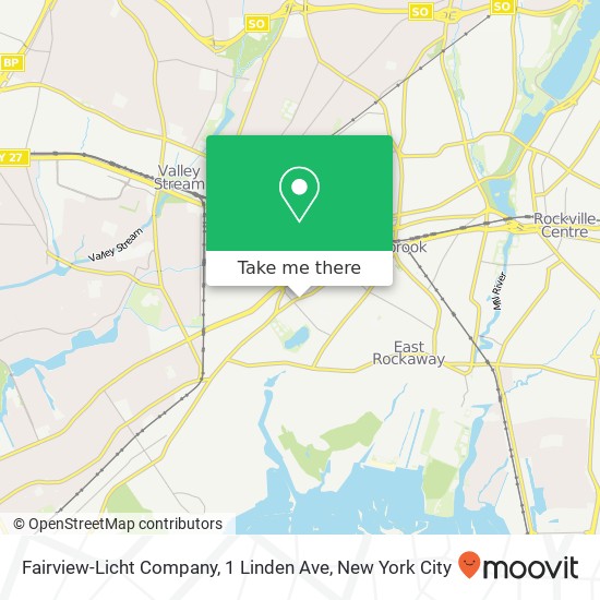 Mapa de Fairview-Licht Company, 1 Linden Ave