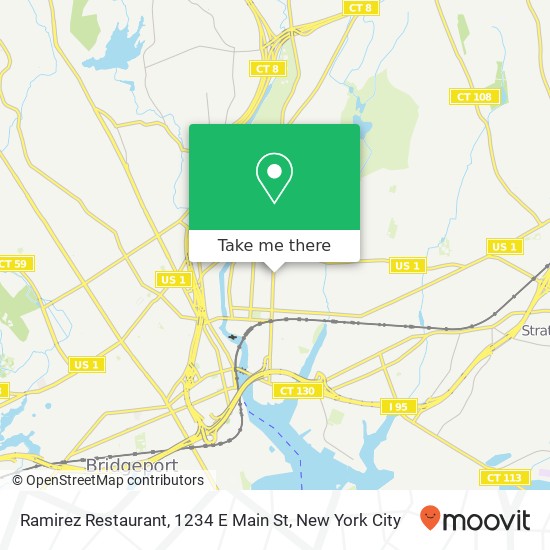 Mapa de Ramirez Restaurant, 1234 E Main St