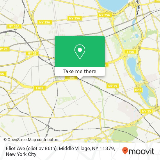 Eliot Ave (eliot av 86th), Middle Village, NY 11379 map