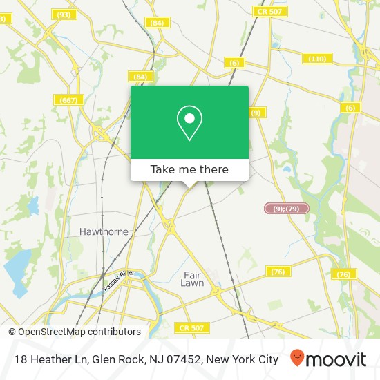 18 Heather Ln, Glen Rock, NJ 07452 map
