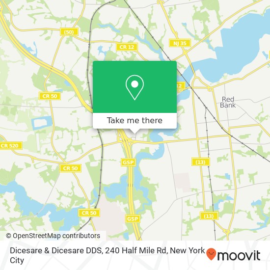 Dicesare & Dicesare DDS, 240 Half Mile Rd map