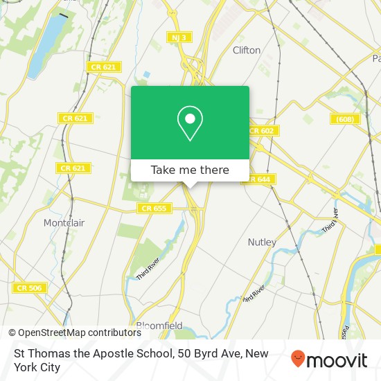 St Thomas the Apostle School, 50 Byrd Ave map