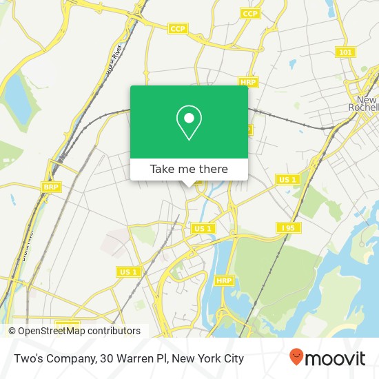 Mapa de Two's Company, 30 Warren Pl