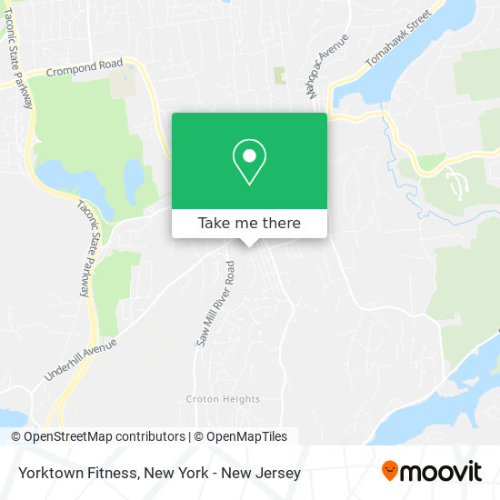 Mapa de Yorktown Fitness