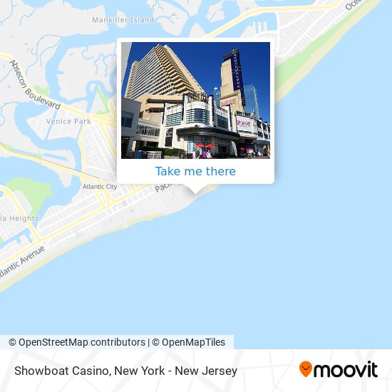 Showboat Casino map