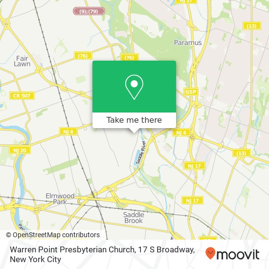 Warren Point Presbyterian Church, 17 S Broadway map