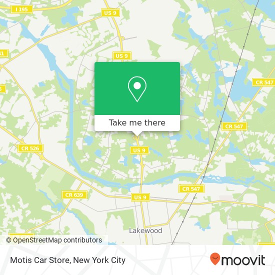 Motis Car Store, 6021 US Highway 9 map