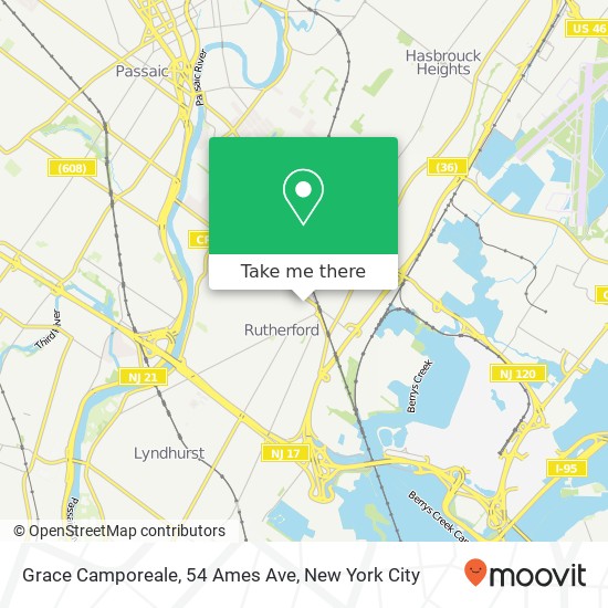 Mapa de Grace Camporeale, 54 Ames Ave