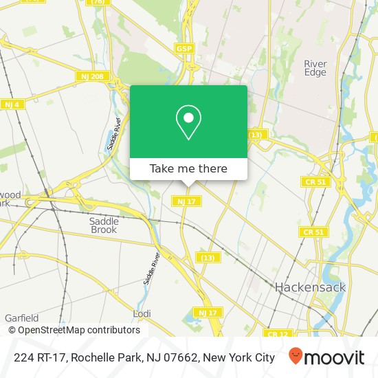 224 RT-17, Rochelle Park, NJ 07662 map