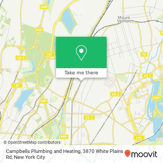 Campbells Plumbing and Heating, 3870 White Plains Rd map
