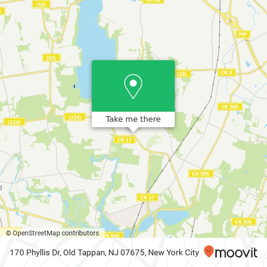 170 Phyllis Dr, Old Tappan, NJ 07675 map