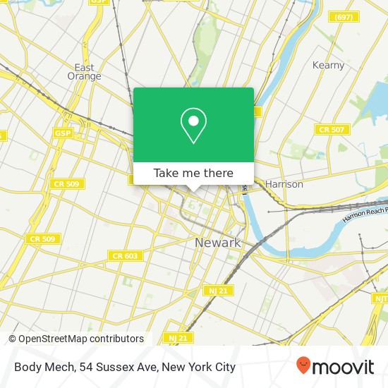 Body Mech, 54 Sussex Ave map