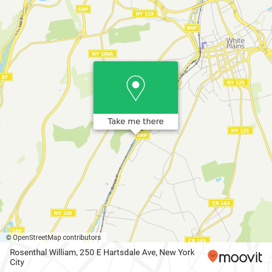 Rosenthal William, 250 E Hartsdale Ave map