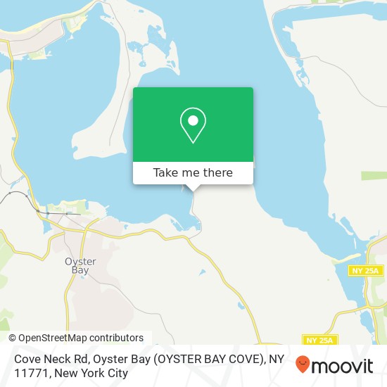 Cove Neck Rd, Oyster Bay (OYSTER BAY COVE), NY 11771 map