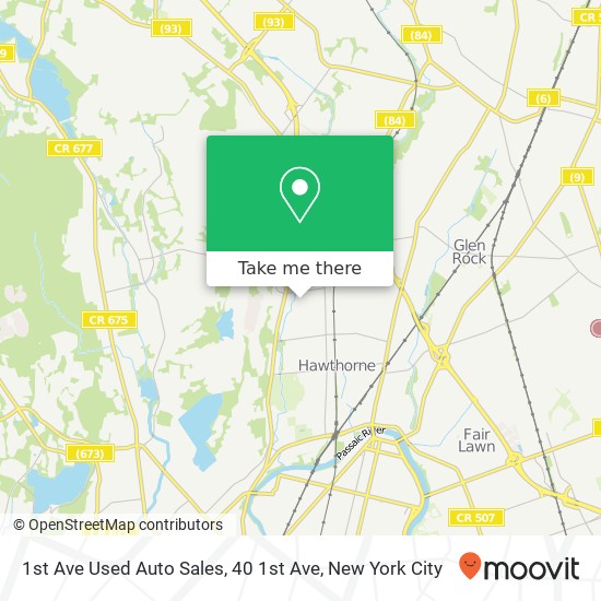 Mapa de 1st Ave Used Auto Sales, 40 1st Ave