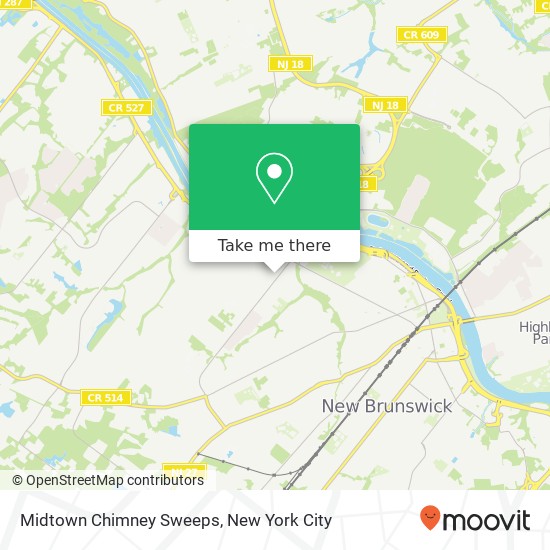 Midtown Chimney Sweeps map