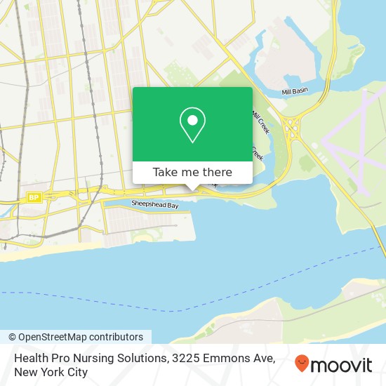 Mapa de Health Pro Nursing Solutions, 3225 Emmons Ave