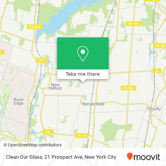 Clean Our Glass, 21 Prospect Ave map